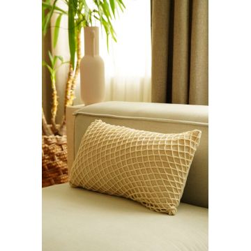 Husa de perna, KET004, 30x50 cm, Bumbac, Bej