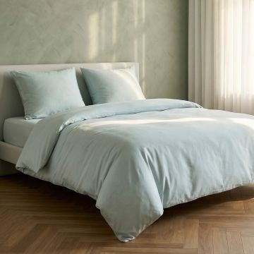 Lenjerie de pat King Size, Avelia, Homla, 200x220 cm, 3 piese, bumbac/poliester/vascoza, verde fistic