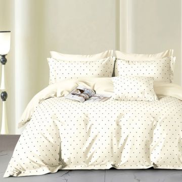 Lenjerie de pat Percale 2PXXL, 4 piese, cearceaf pat clasic 240cm x 260cm, cearceaf pilota 200cm x 230cm, 2 fete perna 50 x 70, PRC191