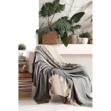Patura Chenille, Negru, 210x170 cm - Negru