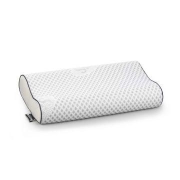 Perna anatomica cu memorie Somnart Silver Memory, laterala 3D, husa detasabila si lavabila, 30x50