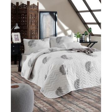 Set cuvertură de pat dublu - Gri