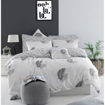 Set Lenjerie de pat double, Multicolor, 200x220 cm - Multicolor