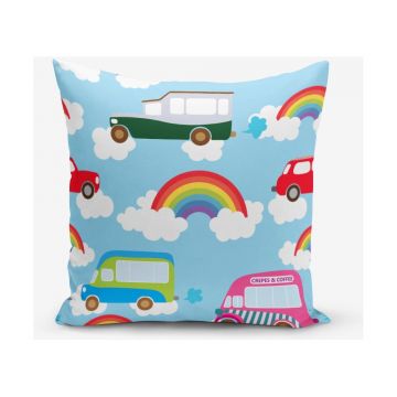 Față de pernă cu amestec de bumbac Minimalist Cushion Covers Rainbow, 45 x 45 cm