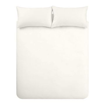 Lenjerie de pat din bumbac organic Bianca Organic, 200 x 200 cm, bej