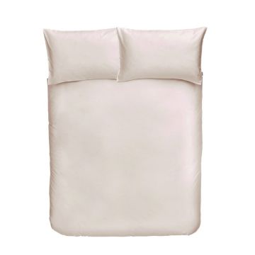 Lenjerie de pat din bumbac satinat Bianca Classic, 200 x 200 cm, bej