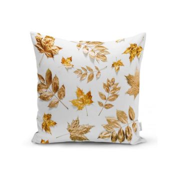 Față de pernă Minimalist Cushion Covers Golden Leaf, 42 x 42 cm