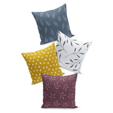 Set 4 fețe de pernă Kate Louise Branch, 45 x 45 cm
