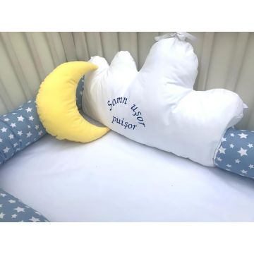 Aparatori laterale tip rulou 140x70 Somn Usor Puisor albastru