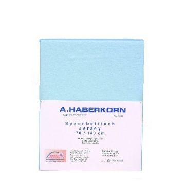 Cearceaf jerse cu elastic A Hausmann pentru saltele 70x140 cm blue