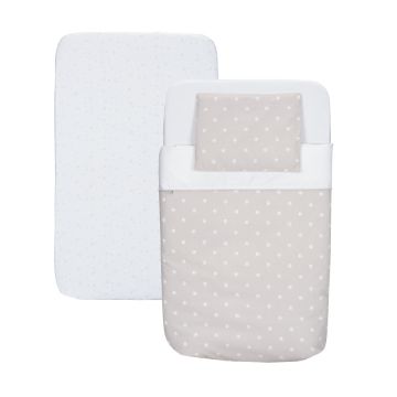 Set 4 piese lenjerie patut Chicco Next2me Silver