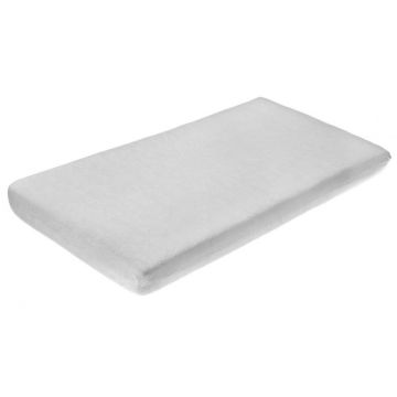 Cearceaf din frotir cu elastic Sensillo gri 120x60 cm