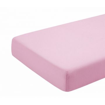 Cearceaf roz KidsDecor cu elastic din bumbac 60 x 120 cm