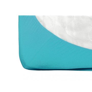 Cearsaf cu elastic jerse din bumbac turcoaz 120x60 cm Cearsaf cu elastic jerse din bumbac turcoaz 120x60 cm