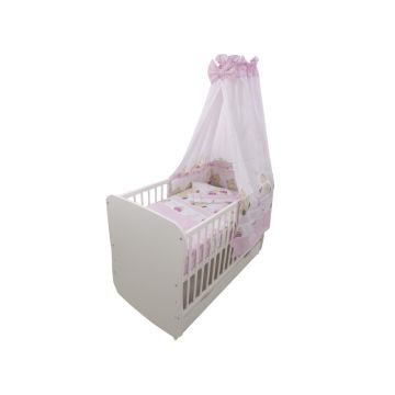 Lenjerie Teddy Play Pink M1 5 piese 140x70 cm