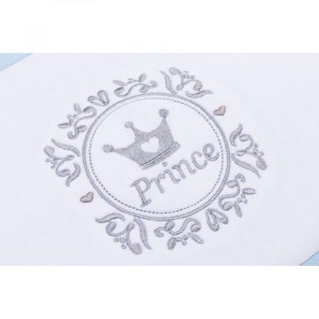 Protectie laterale pentru pat lemn Print Blue Fillikid