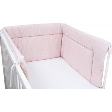 Aparatoare laterala pentru patut 190 x 40cm Roz pal