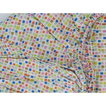 Cearceaf Mozaic KidsDecor cu elastic din bumbac 60x107 cm