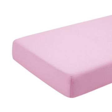 Cearceaf roz KidsDecor cu elastic din bumbac 70x110 cm