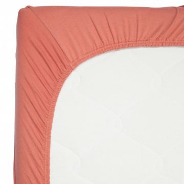 Cearsaf din bambus cu elastic 70 x 140 cm Apricot Blush