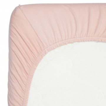 Cearsaf din bambus cu elastic 70 x 140 cm Misty Rose