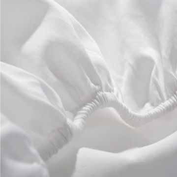 Cearsaf din bumbac jersey cu elastic pe contur 140x60 cm alb Cearsaf din bumbac jersey cu elastic pe contur 140x60 cm alb