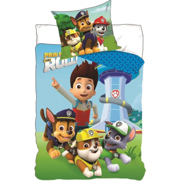 Set lenjerie pat copii Paw Patrol Roll 100x135 + 40x60 SunCity BRM003095