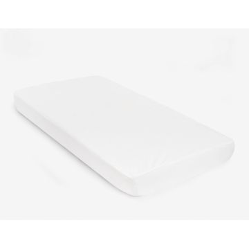 Protectie impermeabila pentru saltea KikkaBoo 80x50x8 cm din fibre bambus, suprafata terry, prevazuta cu elastic roata pentru fixare optima