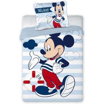 Set lenjerie pat copii Mickey Sailor 100x135 + 40x60 SunCity