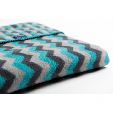 Paturica bebelusi Bumbac Zigzag 75x100 Womar Zaffiro AN-KBZ-01