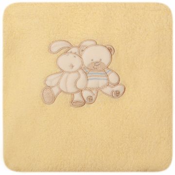 Paturica bebelusi cu Broderie Polar Fleece 90 x 80 cm Womar Zaffiro PT-PF-01