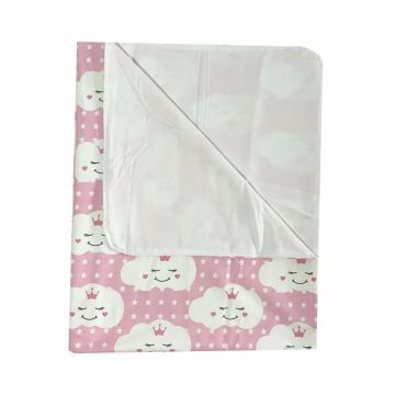 Paturica dubla de vara Junior DeLuxe 100x135 cm norisori zambareti roz