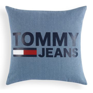 Perna decorativa Tommy Jeans TJ Logo 40x40cm albastru denim