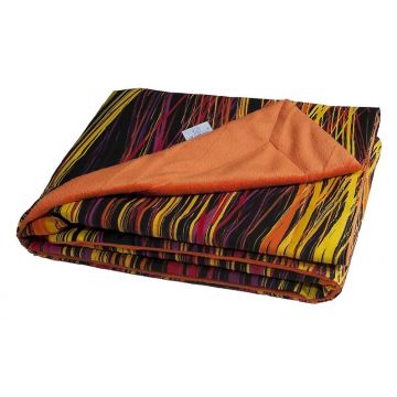 Paturica Baby Matex pentru bebelusi Soul Orange 49+05 cu doua fete