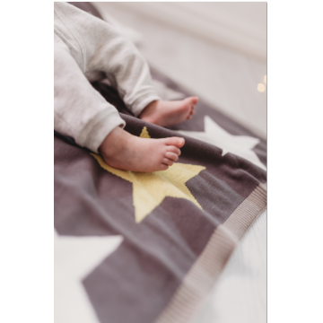 Paturica tricotata din bumbac Superstar