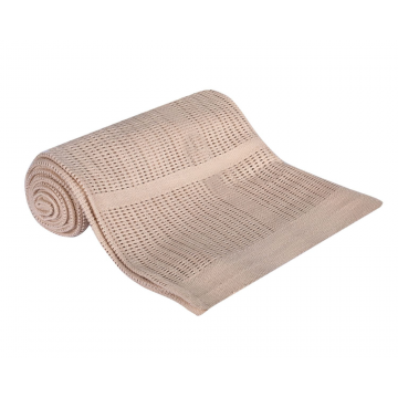 Patura bebe din bumbac 100x100 cm beige