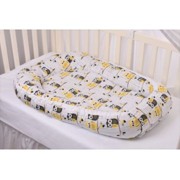 Babynest bumbac model bufnite