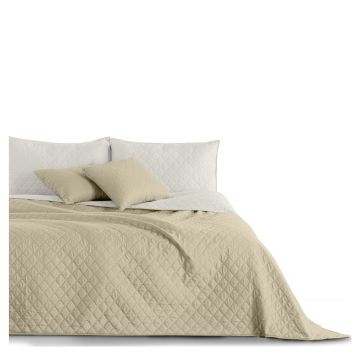 Cuvertură cu 2 fețe din microfibră DecoKing Axel, 170 x 210 cm, bej-alb