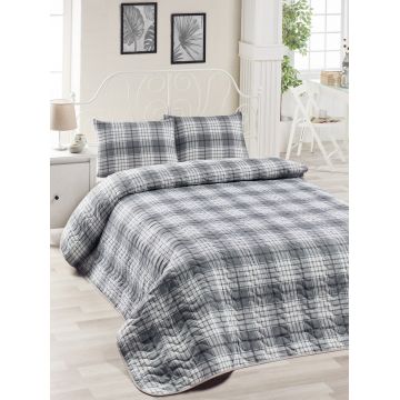 Set cuvertura si 2 fete de perna Burberry Alb / Negru, 200 x 220 cm