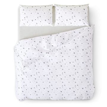 Lenjerie de pat dublu din bumbac AmeliaHome Averi Constellation, 200 x 200 cm