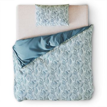 Lenjerie de pat single din bumbac AmeliaHome Averi Mexica, 155 x 220 cm