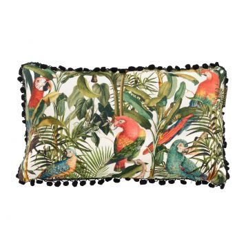 Perna decorativa Parrots of Brasil Multicolour, L50xl30 cm