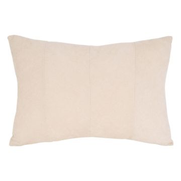 Pernă din catifea PT LIVING Velvet, 60 x 30 cm, crem