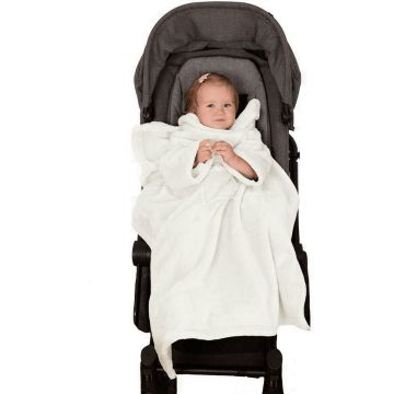 Patura pentru bebelusi cu maneci Kangoo mini 70x90 cm