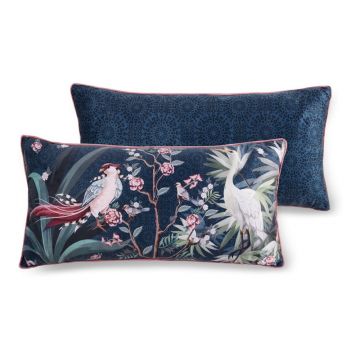 Pernă decorativă Descanso Sarenza, 30 x 60 cm, albastru închis