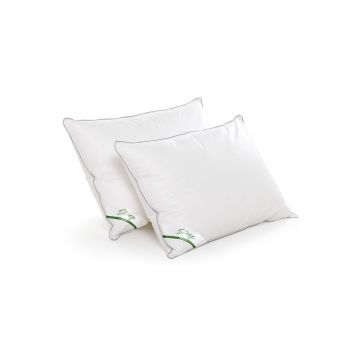 Set 2 perne Green Future sleep puf si pana de gasca, bumbac 100%, 50x70 cm