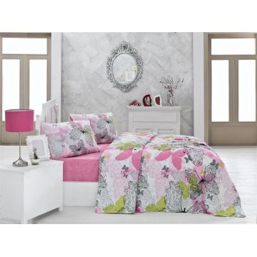 Cuvertura de pat, Victoria, Belinda, 160x230 cm, 100% bumbac, 260 gr/m², multicolor