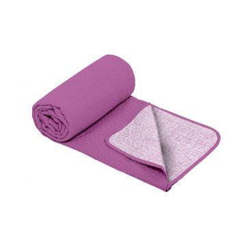 Cuvertura matlasata cu 2 fete Alcam, microfibra, 210x220 cm, Purple Jeans