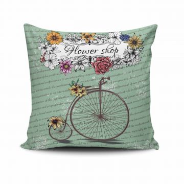 Fata de perna NKLF-296, Cushion Love, amestec bumbac, 43x43 cm, multicolor