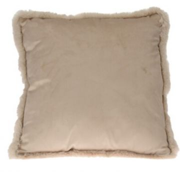 Perna Faux Fur cm, 45x45x8 cm, poliester, crem